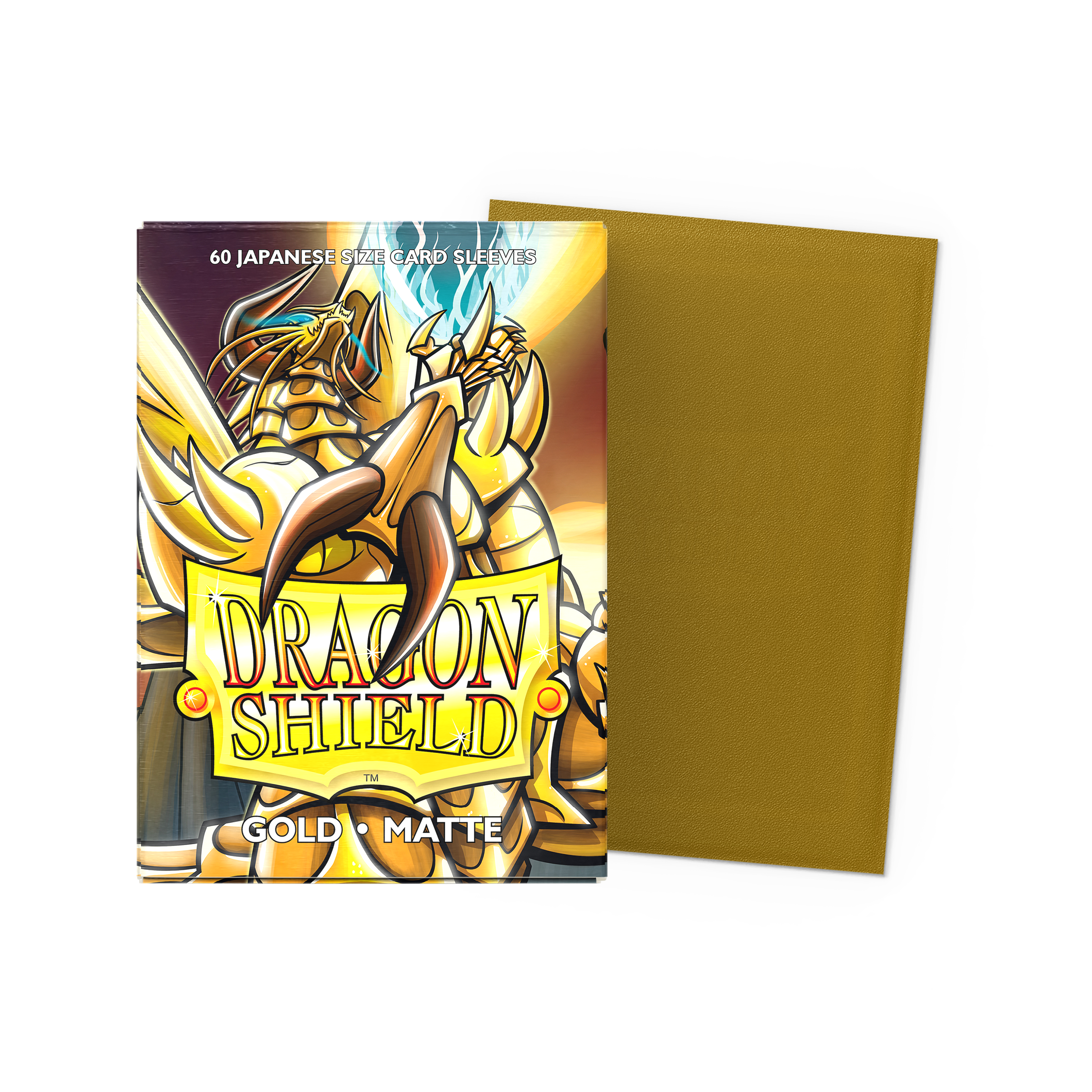 Dragon Shield Japanese Size Card Sleeves Matte Gold (60)