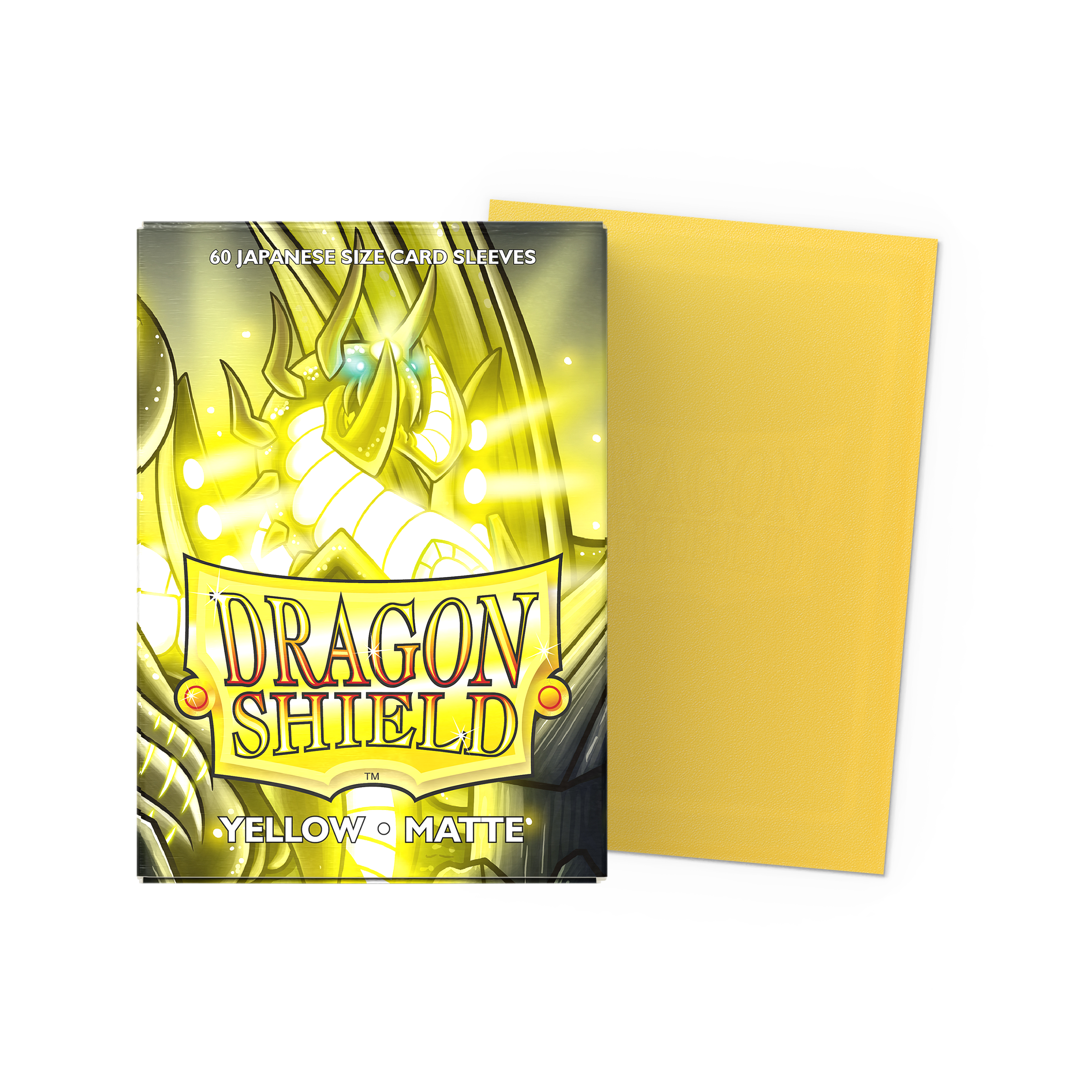 Dragon Shield: Matte Yellow (100) Protective Sleeves