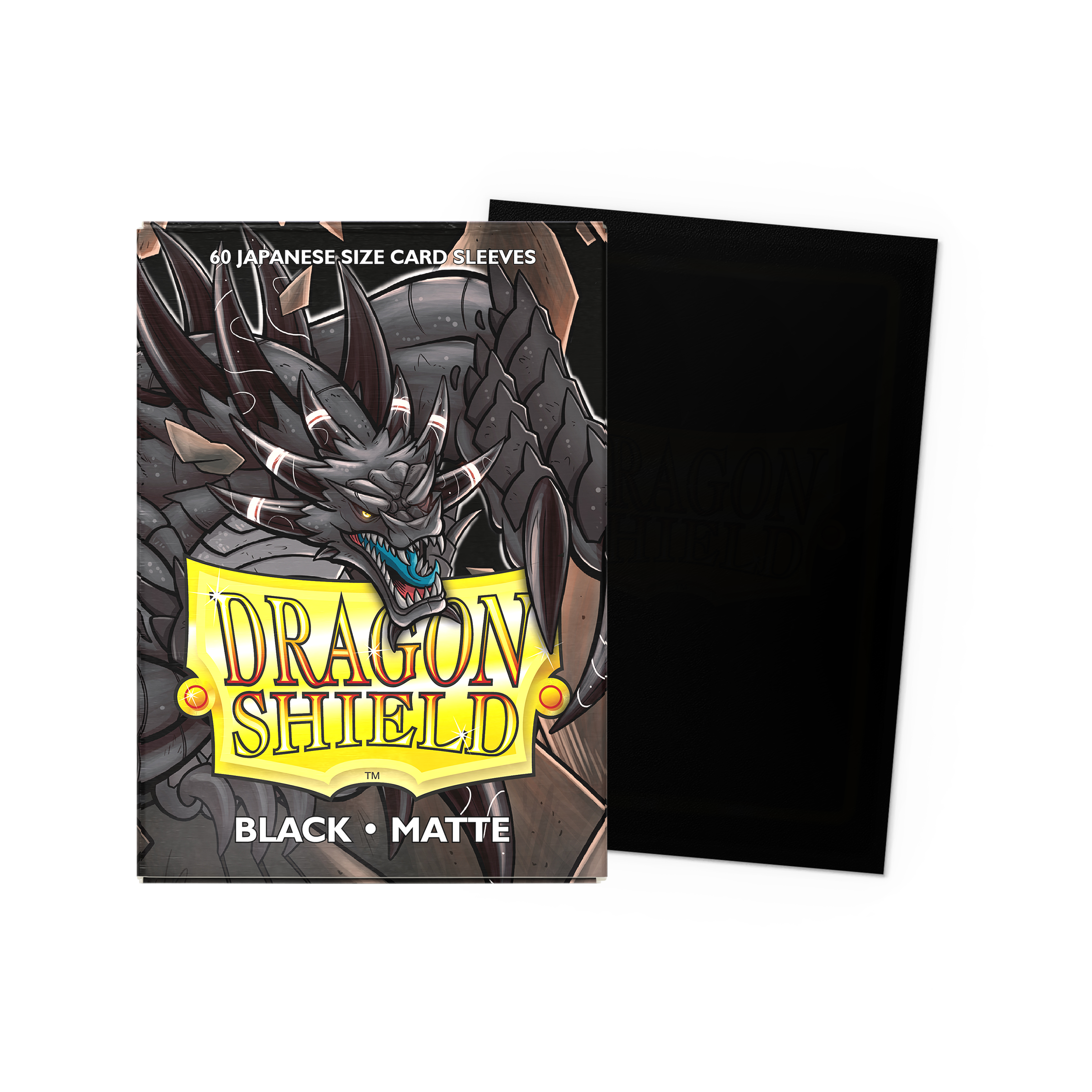 Sleeves 100 Pochettes Dragon Shield Black Matte 63x88 Standard